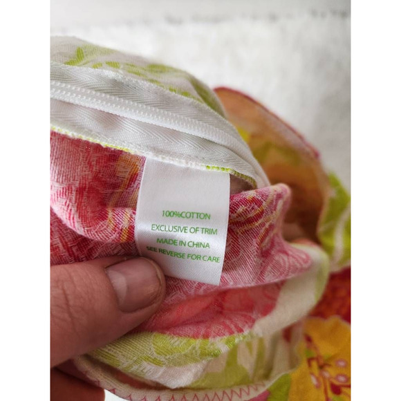 Lilly Pulitzer Womens Casual Shorts Multicolor Floral Printed Side Zip Cotton 4 - Picture 7 of 7